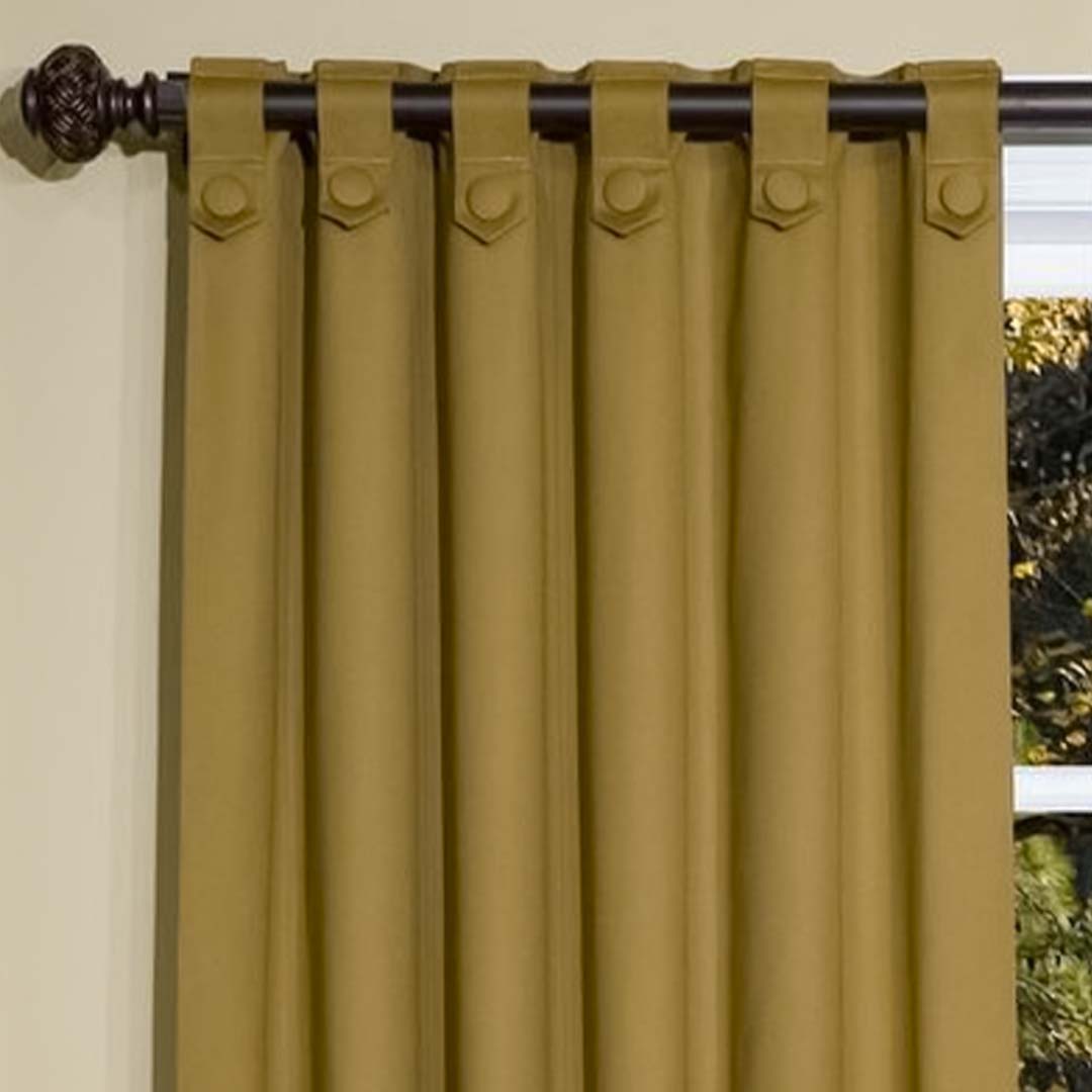 Reversed Rod Loop Curtains (Blackout)