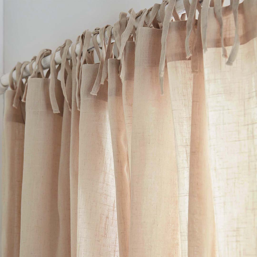 Tie Top Curtains (Sheer)